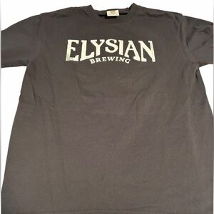 Elysian Brewing short sleeve black tee. Size L. NEW